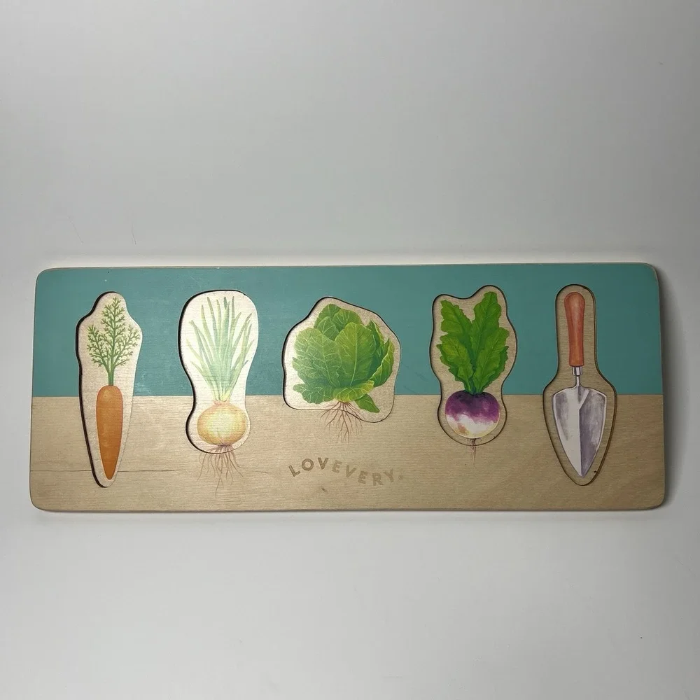 Lovevery Community Garden Vegetable Puzzle - Adventurer‎ Play Kit 16-18 Months